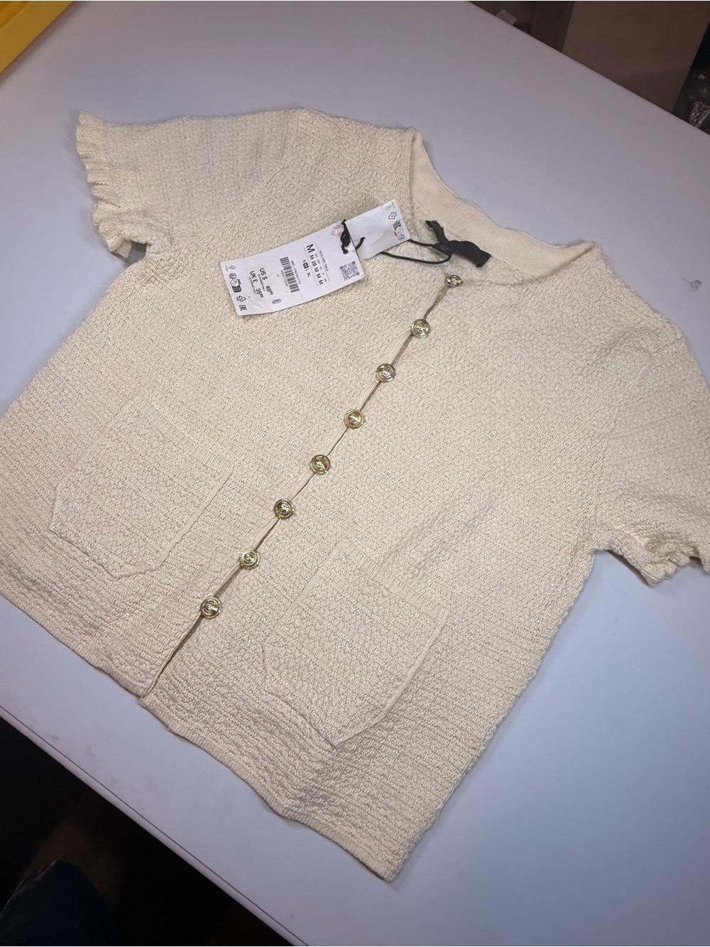 Zara M button up sweater